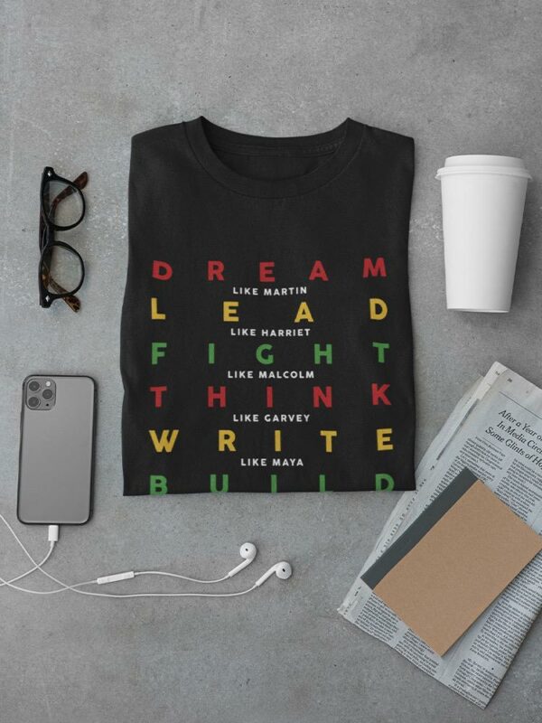 Dream, Lead, Educate Believe T-shirt -SmartPrintsInk Designs - Image 3