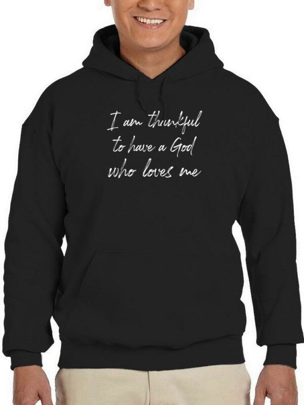 Thankful Religious Quote Hoodie Men's -GoatDeals Designs - Image 2