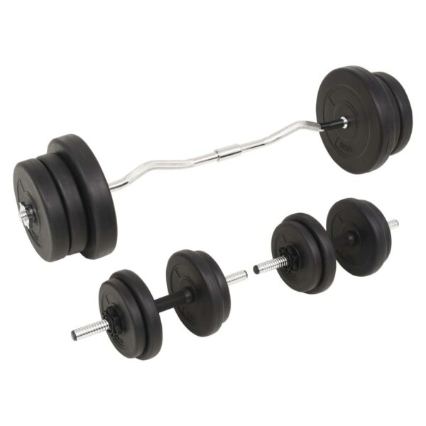 vidaXL Barbell and Dumbbell Set 132.3 lb - Image 3