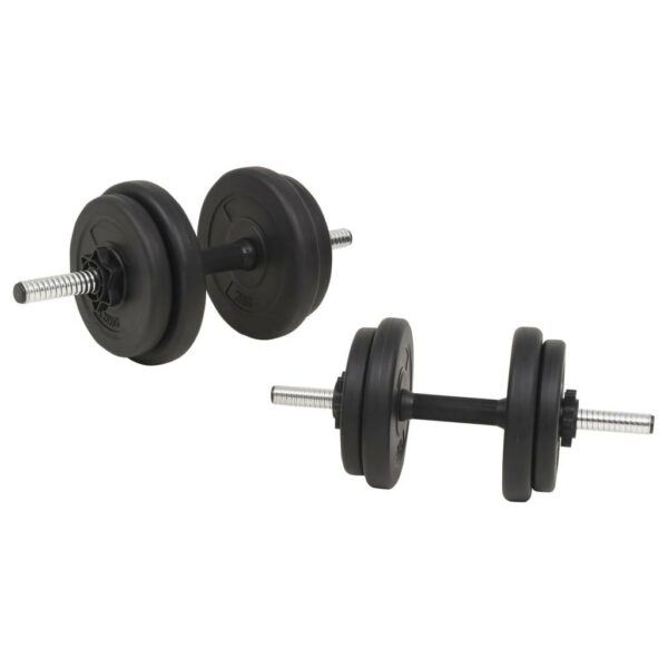 vidaXL Barbell and Dumbbell Set 132.3 lb - Image 4