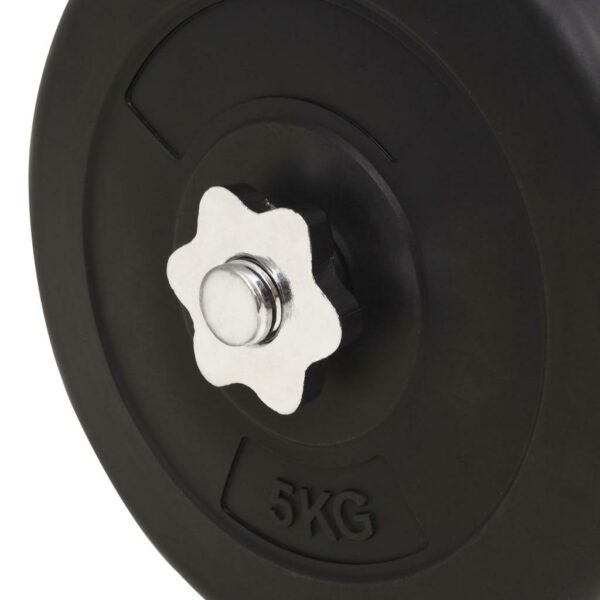 vidaXL Barbell and Dumbbell Set 132.3 lb - Image 9