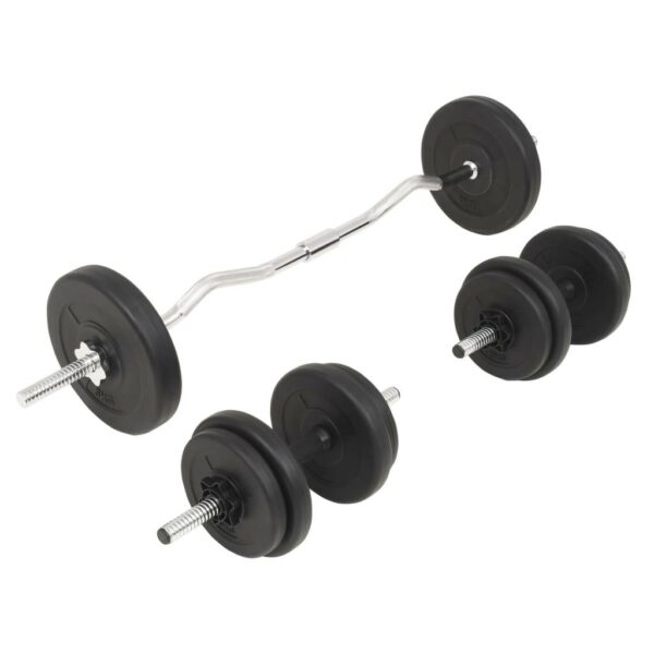 vidaXL Barbell and Dumbbell Set 66.1 lb - Image 3