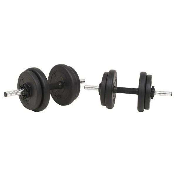 vidaXL Barbell and Dumbbell Set 66.1 lb - Image 4