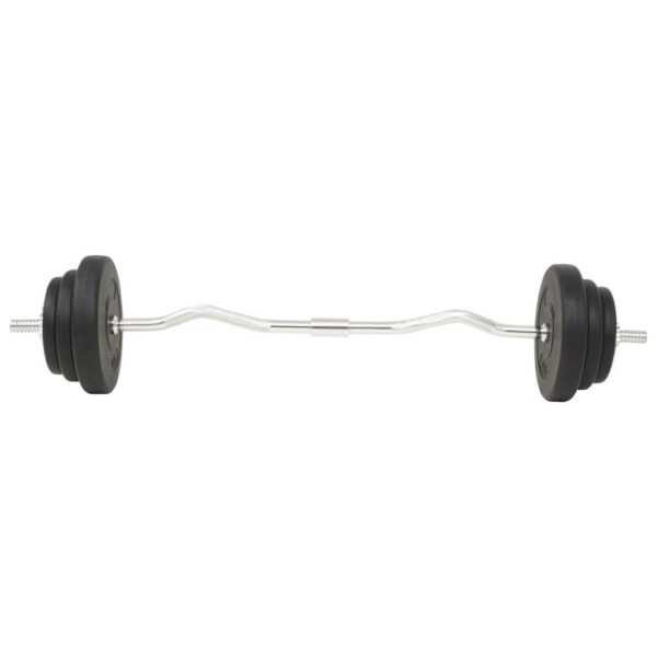 vidaXL Barbell and Dumbbell Set 66.1 lb - Image 8