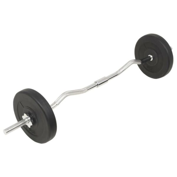 vidaXL Barbell and Dumbbell Set 66.1 lb - Image 9