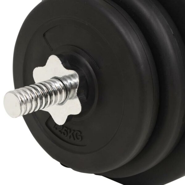 vidaXL Barbell and Dumbbell Set 66.1 lb - Image 10