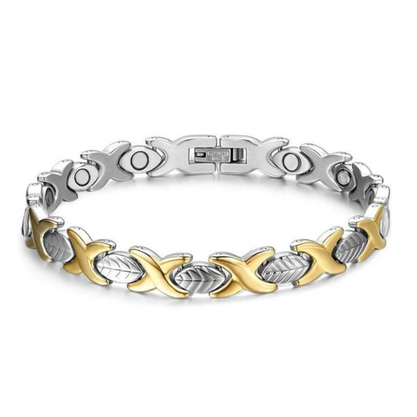 Leaf Gold Best Magnetic Health Bracelet for Women