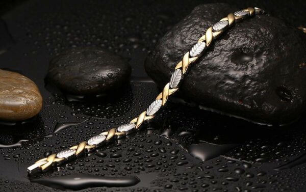 Leaf Gold Best Magnetic Health Bracelet for Women - Image 5