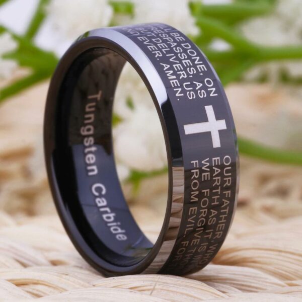 Tungsten Religious Ring - Image 3