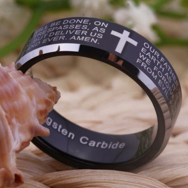 Tungsten Religious Ring - Image 4