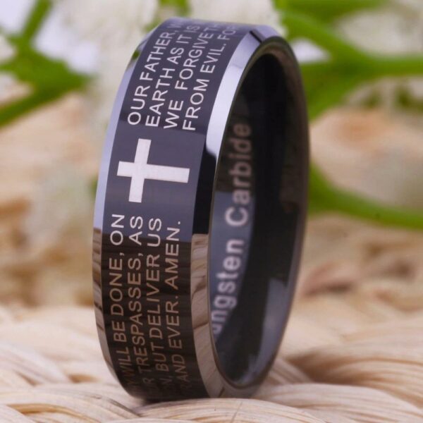 Tungsten Religious Ring - Image 5