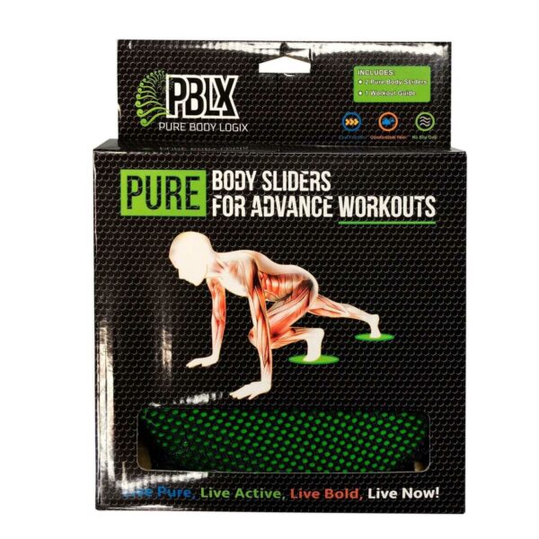 PBLX Gliders Set With Workout Booklet - Image 2