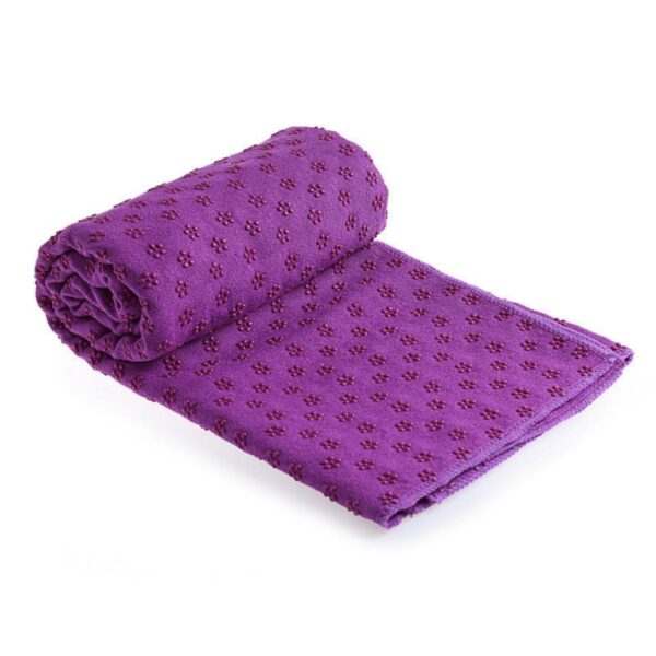 Premium Absorption Hot Yoga Mat Towel with Slip-Resistant Grip Dots - Image 6